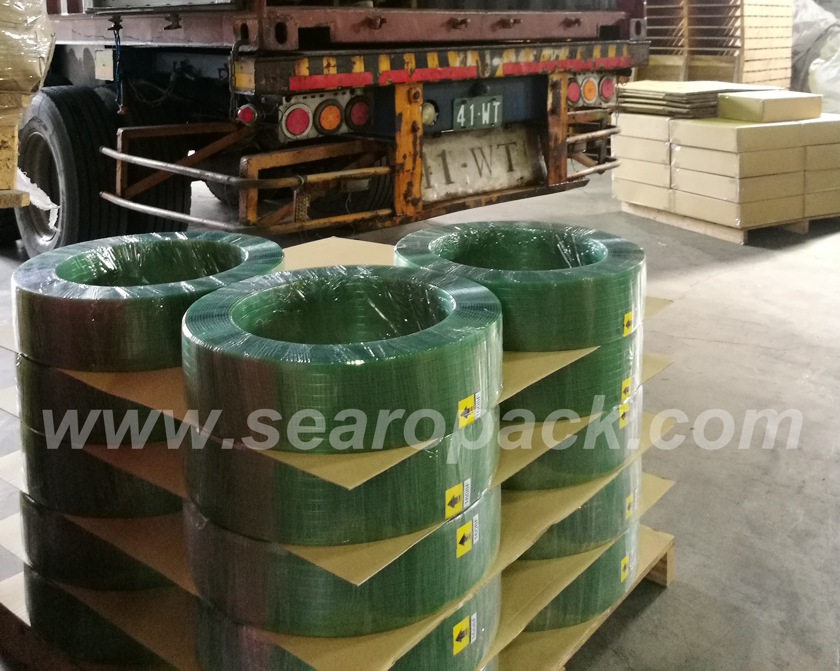 PET strapping roll without core/SEARO